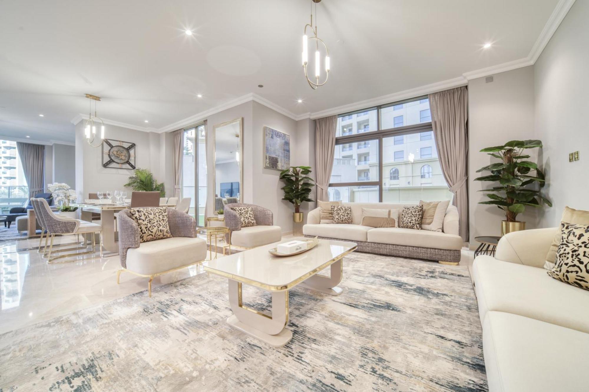 New! Sea View Luxurious 4 Bedroom Duplex Dubai Eksteriør bilde